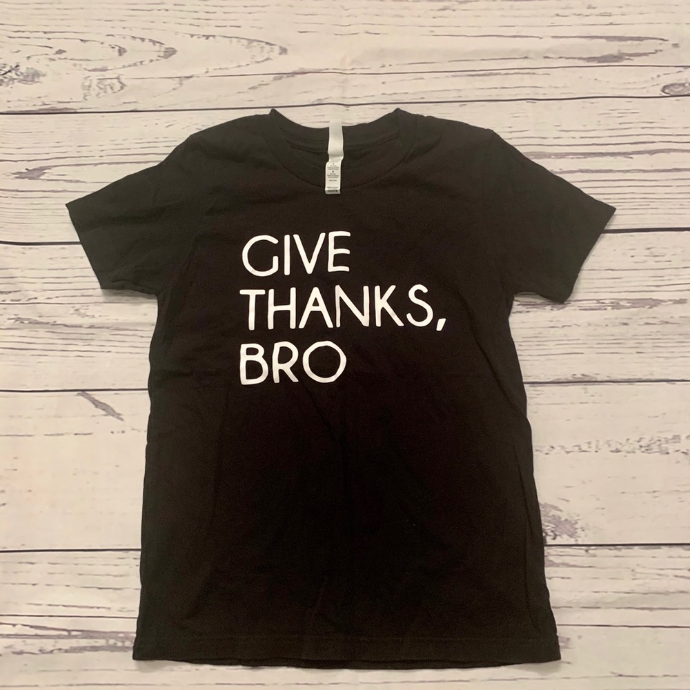 Boys “Give thanks, bro” T-shirt